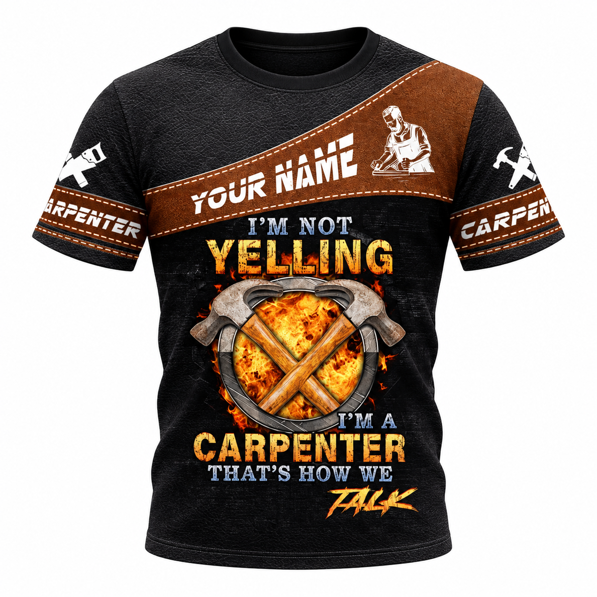 T-Shirt - matching personalized product design - front view