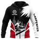 Zip Hoodie - matching personalized product design - front view