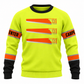 Personalized Carpenter Hoodie & T-Shirt - Yellow Orange Stripe Carpenter Print – Sweatshirt, front view