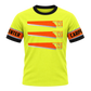 Personalized Carpenter Hoodie & T-Shirt - Yellow Orange Stripe Carpenter Print – T-Shirt, front view