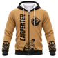 Personalized Carpenter Hoodie & T-Shirt - Tan Carpenter Lettering – Fleece Zip Hoodie, front view