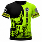 Personalized Carpenter Hoodie & T-Shirt - Black Neon Yellow Carpenter Skull – T-Shirt, front view