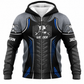 Fleece Zip Hoodie - matching personalized product design - front view