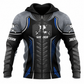 Zip Hoodie - matching personalized product design - front view