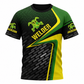 Personalized Welder Hoodie & T-Shirt - Green Yellow Diagonal Welder Badge – T-Shirt, front view