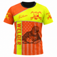 Personalized Welder Hoodie & T-Shirt - Orange Yellow Welder Illustration – T-Shirt, front view
