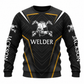 Personalized Welder Hoodie & T-Shirt - Black White Gold Welder Badge – Sweatshirt, front view