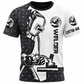 Personalized Welder Hoodie & T-Shirt - Black White Diamond Plate Welding Tools – T-Shirt, front view