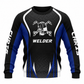 Personalized Welder Hoodie & T-Shirt - Black Blue Welding Helmet Badge – Sweatshirt, front view