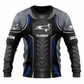 Personalized Plumber Hoodie & T-Shirt - Black Blue Plumbing Armour Print – Sweatshirt, front view