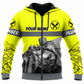 Personalized Plumber Hoodie & T-Shirt - Yellow Plumber At Work – Zip Hoodie, front view