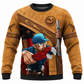 Personalized Plumber Hoodie & T-Shirt - Tan Plumber Pipe Wrench Illustration – Sweatshirt, front view