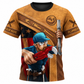 Personalized Plumber Hoodie & T-Shirt - Tan Plumber Pipe Wrench Illustration – T-Shirt, front view