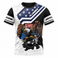 Personalized Plumber Hoodie & T-Shirt - Black White American Eagle – T-Shirt, front view