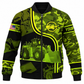 Personalized Wheel Loader Operator Hoodie & T-Shirt - Green Camo Wheel Loader – Bomber Jacket, front view
