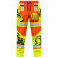 Personalized Excavator Operator Hoodie & T-Shirt - Orange Vest Print Excavator Sleeves – Long Pants, front view