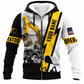 Fleece Zip Hoodie - matching personalized product design - front view