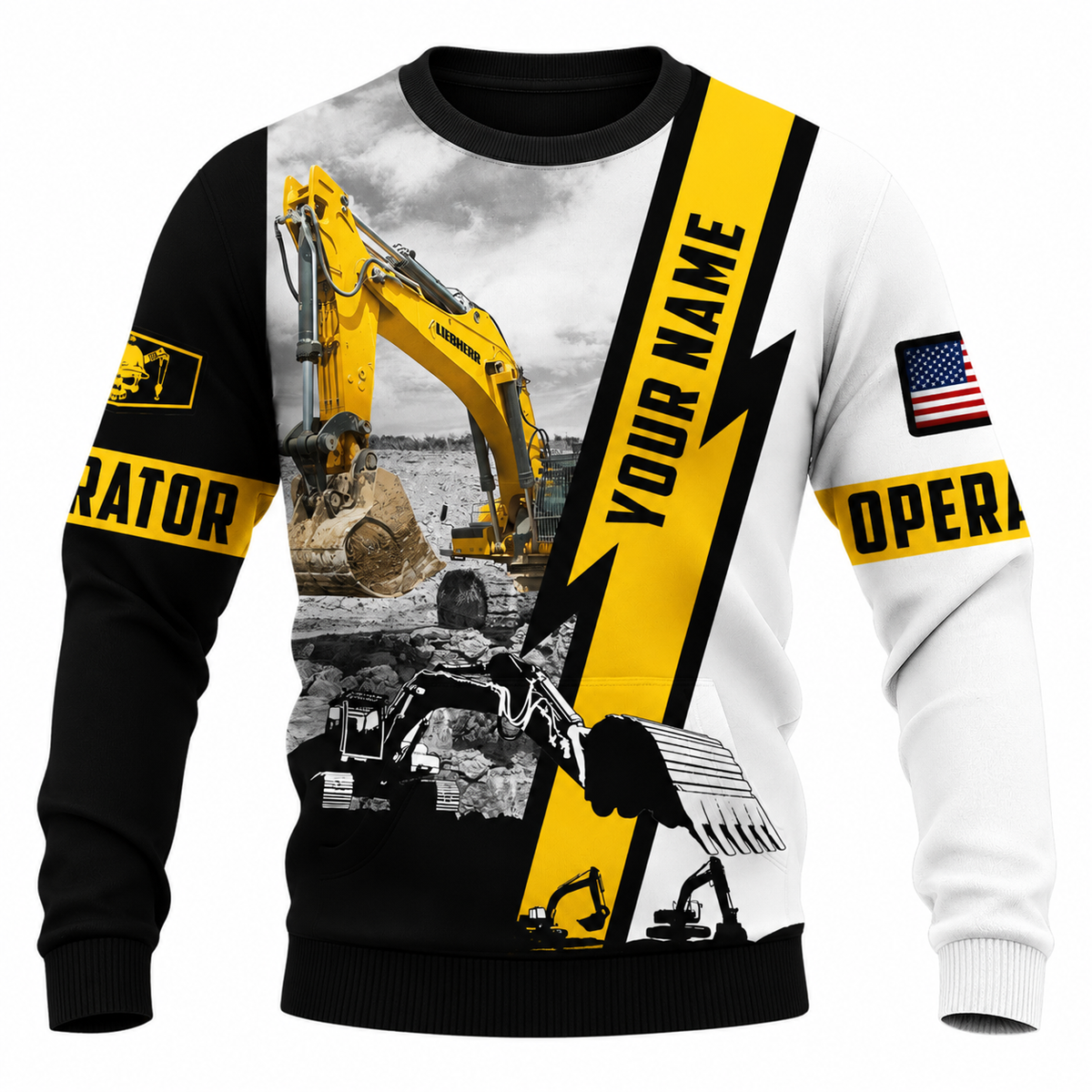 Sweatshirt - matching personalized product design - front view
