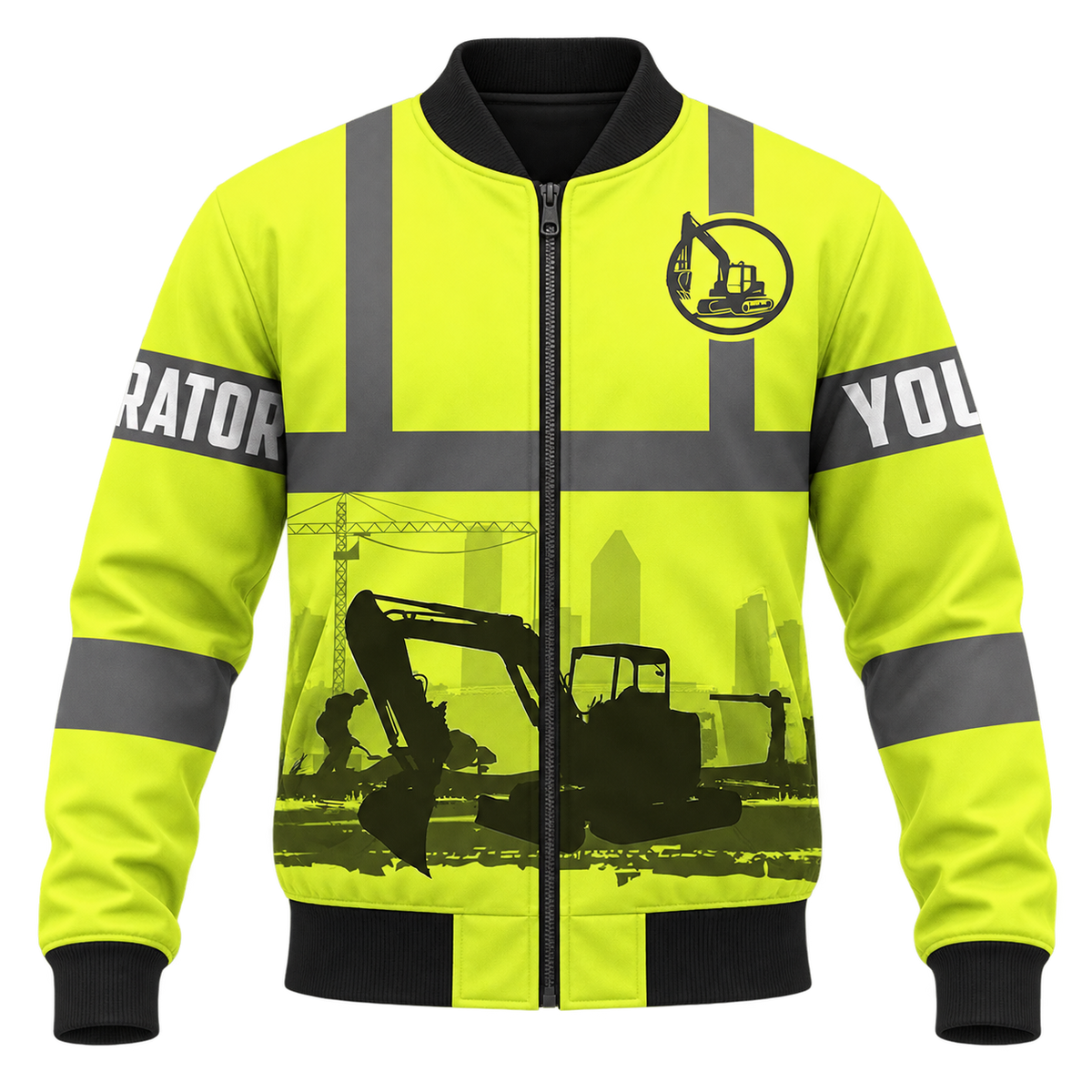 Bomber Jacket - matching personalized product design - front view