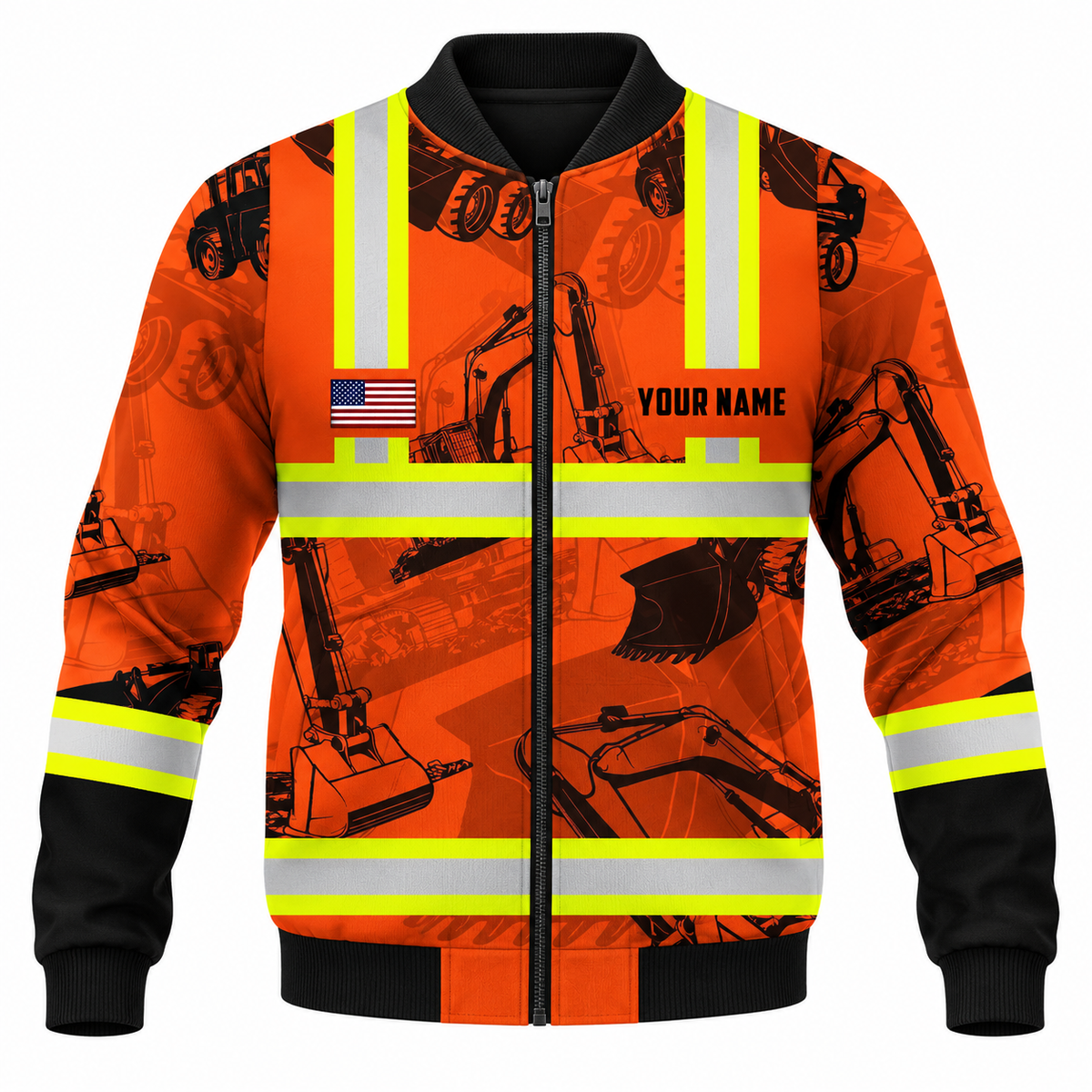 Bomber Jacket - matching personalized product design - front view