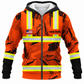 Fleece Zip Hoodie - matching personalized product design - front view
