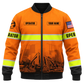 Bomber Jacket - matching personalized product design - front view
