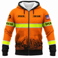 Fleece Zip Hoodie - matching personalized product design - front view