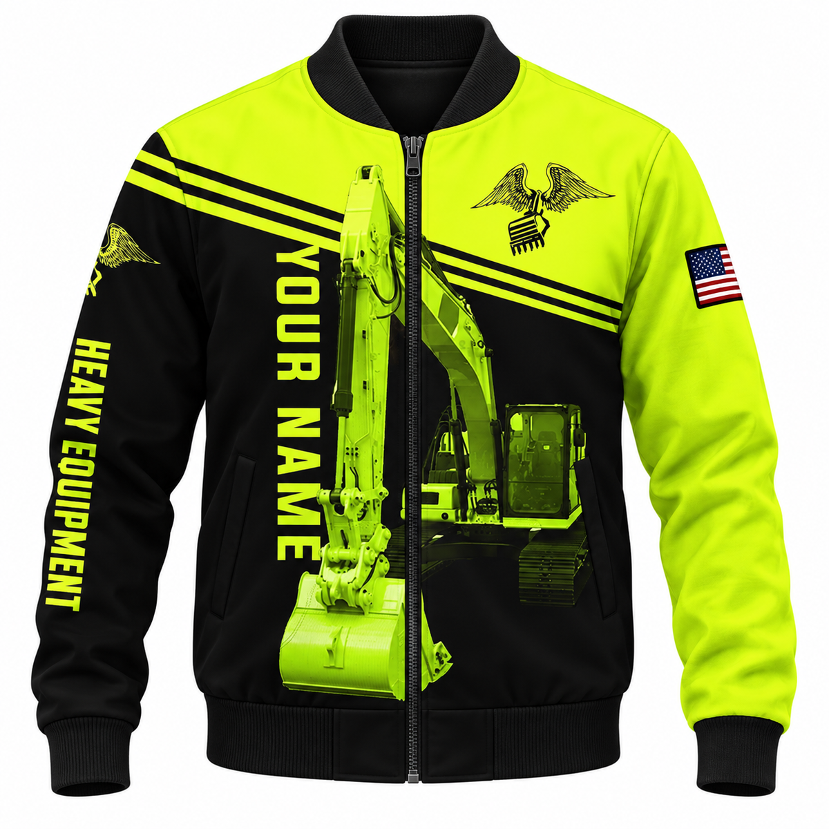 Bomber Jacket - matching personalized product design - front view