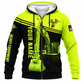 Fleece Zip Hoodie - matching personalized product design - front view