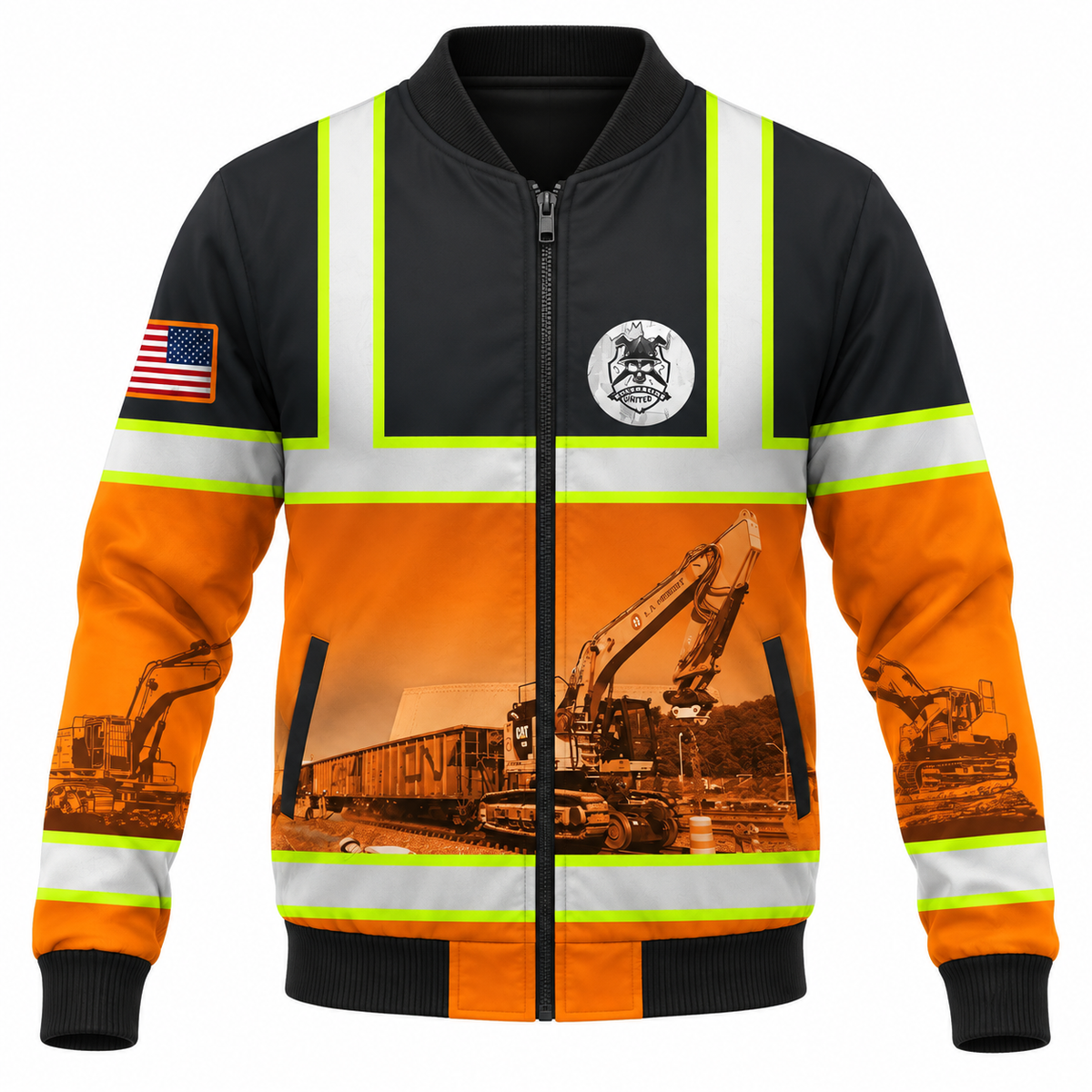 Bomber Jacket - matching personalized product design - front view