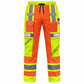 Personalized Excavator Operator Hoodie & T-Shirt - Orange Vest Print Yellow Sleeves – Long Pants, front view