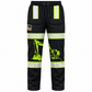 Personalized Excavator Operator Hoodie & T-Shirt - Black Yellow Stripe Excavator – Long Pants, front view