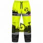 Personalized Excavator Operator Hoodie & T-Shirt - Yellow Grey Stripe Excavator Landscape – Long Pants, front view