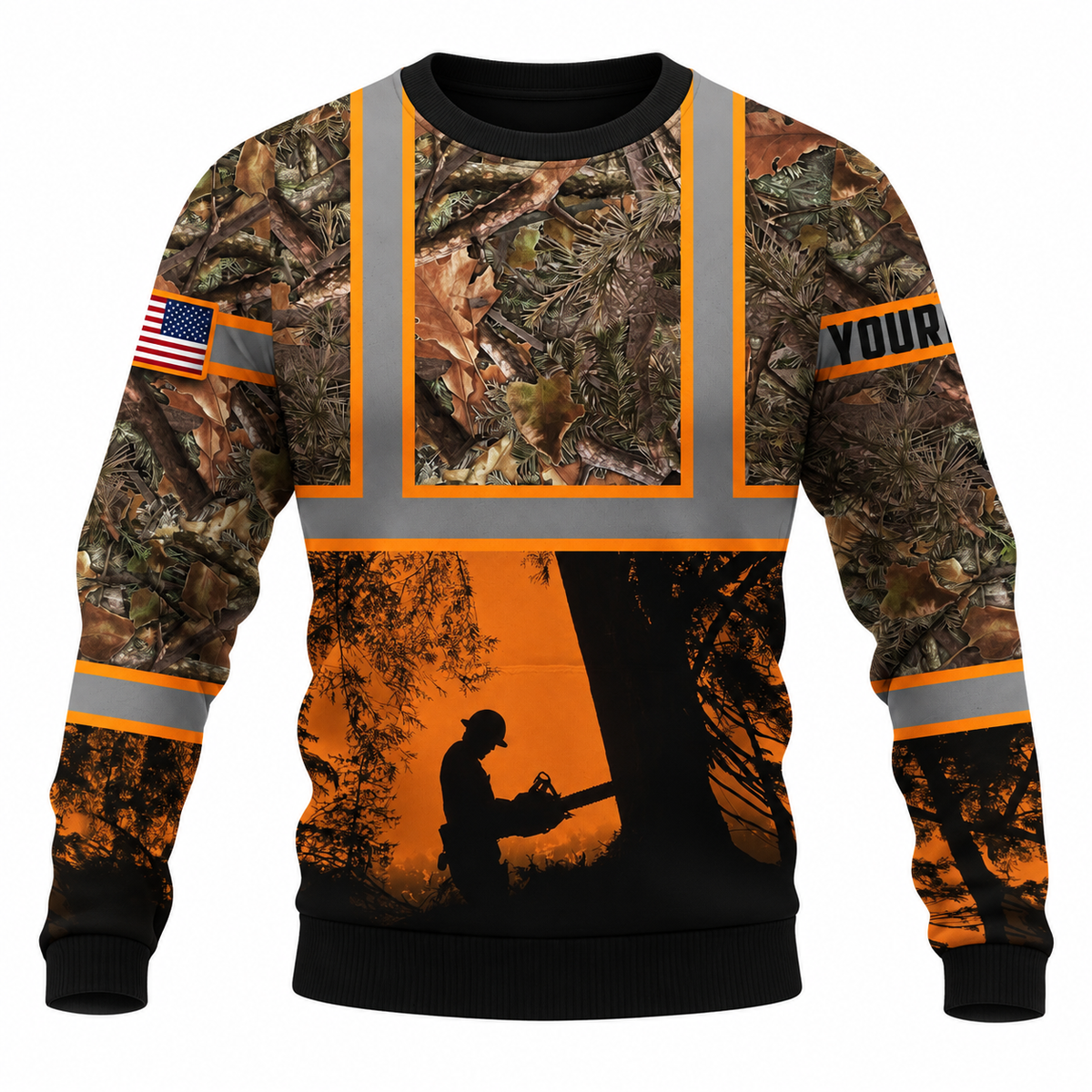 Sweatshirt - matching personalized product design - front view