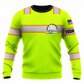 Personalized Logger Hoodie & T-Shirt - Neon Yellow Orange Stripe Logger Badge – Sweatshirt, front view
