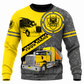 Personalized Trucker Hoodie & T-Shirt - Yellow Semi Truck Print – Sweatshirt, front view