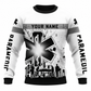 Personalized EMS Paramedic Hoodie & T-Shirt - Black And White Paramedic Print – Sweatshirt, front view