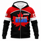 Personalized EMS Paramedic Hoodie & T-Shirt - Canadian EMS Maple Leaf – Fleece Zip Hoodie, front view