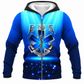 Personalized EMS Paramedic Hoodie & T-Shirt - Blue EMS On Call For Life – Fleece Zip Hoodie, front view