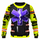 Personalized EMS Paramedic Hoodie & T-Shirt - Purple Star Of Life Vest Print – Sweatshirt, front view