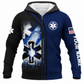 Personalized EMS Paramedic Hoodie & T-Shirt - Navy Paramedic Star Of Life – Fleece Zip Hoodie, front view