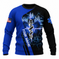 Personalized EMS Paramedic Hoodie & T-Shirt - Blue Star Of Life Lightning – Sweatshirt, front view