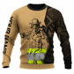 Personalized Firefighter Hoodie & T-Shirt - Tan Firefighter Illustration – Sweatshirt, front view