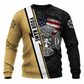 Personalized Firefighter Hoodie & T-Shirt - Fire Department Name Stripe – Sweatshirt, front view