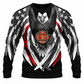 Personalized Firefighter Hoodie & T-Shirt - Eagle Wings Fire Badge – Sweatshirt, front view