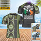 Personalized Ireland Soldier/ Veteran Camo With Name And Rank T-Shirt 3D Printed - 0402240003