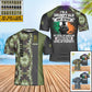 Personalisiertes irisches Soldaten-/Veteranen-T-Shirt im Camouflage-Stil mit Namen und Rang, 3D-Druck – 0402240003