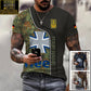 Personalized Germany Soldier/ Veteran Camo With Name And Rank T-shirt 3D Printed - 1699315203