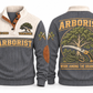 Arborist ARB01 sports sweatshirt grey, front and back with flat printed artwork