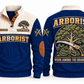 Arborist ARB01 sports sweatshirt navy, front and back with flat printed artwork